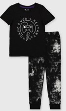 TU Boys Black Gamer Tie Dye