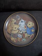 Franklin Mint Heirloom Teddy Bear Plate Bubble Buddies Sue Willis