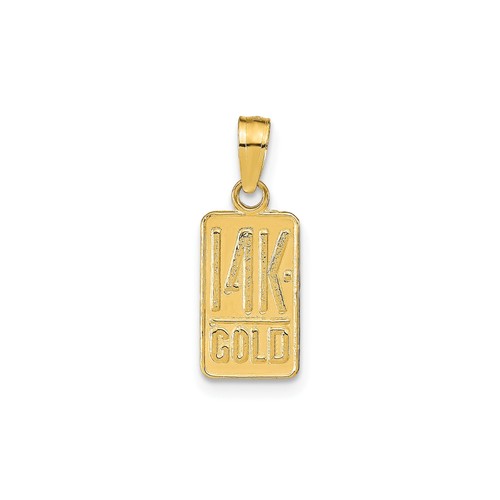 14k yellow gold solid - solid, ingot