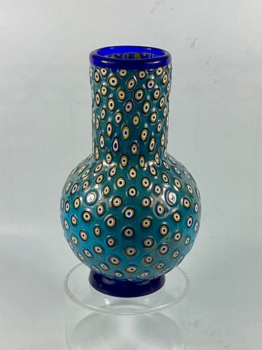 Murano glass murrine vase - glass,