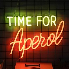 Aperol Neon Sign for bar home decor light led size 30x23.6cm