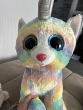 LARGE  Ty Beanie Boos Heather