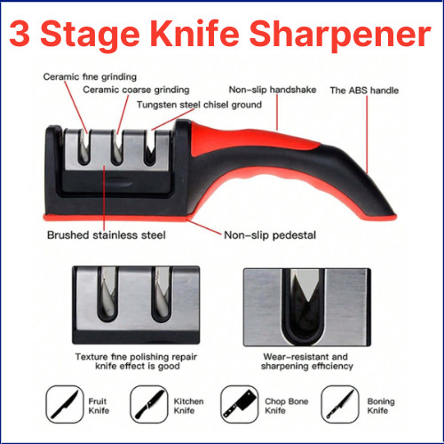 Stages knife sharpening - stages,