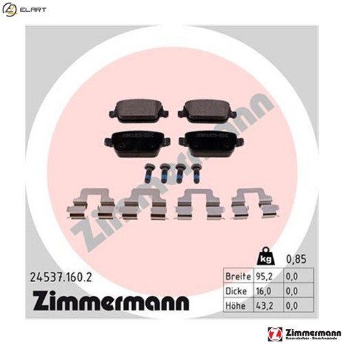 Brake pad set disc - pad,
