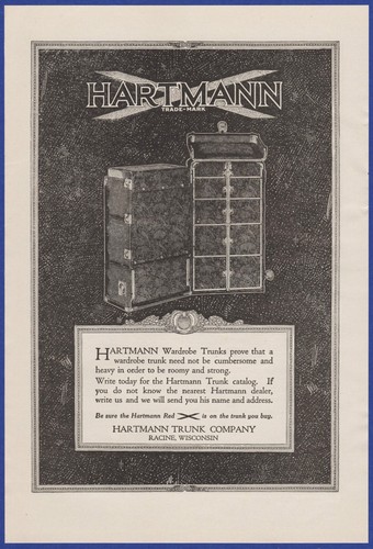 Vintage 1919 hartmann trunk - 1919,
