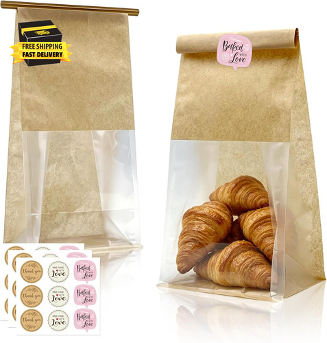 Cookie bakery bags with - bakery, window