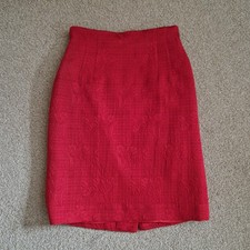 Caroline Charles Wool Mix Red