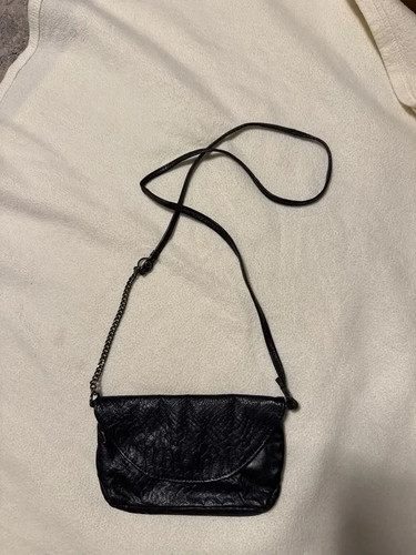Topshop black genuine leather - black,