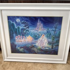 Tom DuBois CINDERELLA AN EVENING OF MAGIC # 2552 Print Disney Fairy Tale Art