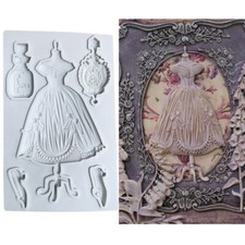 Silicone Fondant Mould Baroque Cake Topper Mold Baking Sugarcraft Decoration DIY