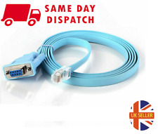 DB 9Pin RS232 Serial To RJ45 Ethernet Adapter LAN Console Cable Cisco Router UK