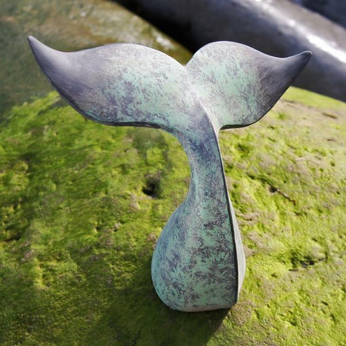 Whale tail sculpture coastal - whale, |
