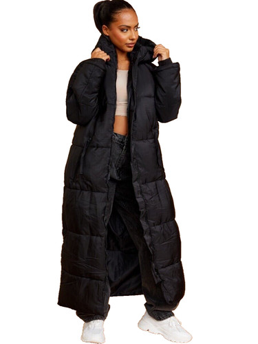 Longline padded hooded - hooded, coat