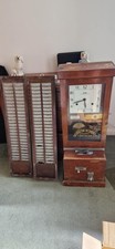 NATIONAL TIME RECORDER Co. VINTAGE FULL SIZE PENDULUM CLOCKING-IN MACHINE