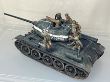 Soviet T-34/85 Tank, 1/16 built & finished for display, fine, airbrushed