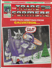 TRANSFORMERS (The) #093 Marvel UK Comics (Dec 1986) Used - V Good CHRISTMAS COPY