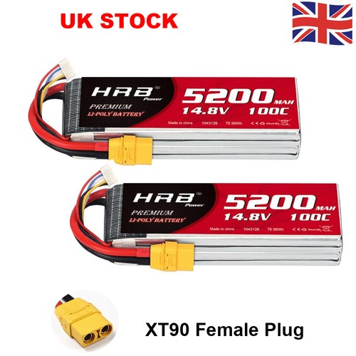 2pcs hrb 5200mah xt90 lipo - hrb,