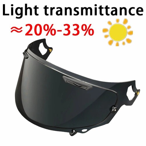 Black helmet visor shield - black, for