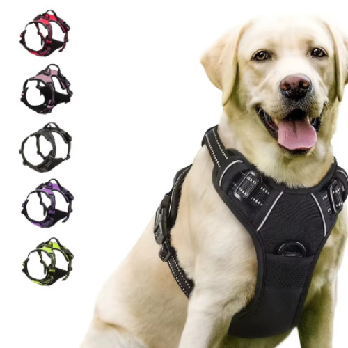 Reflective pull dog harness - reflective,