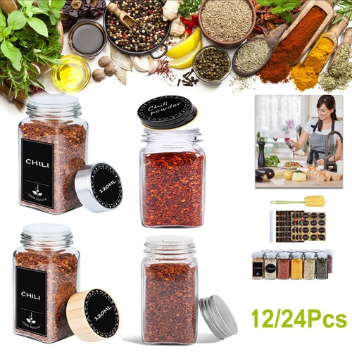 120ml glass spice jars - 120ml,