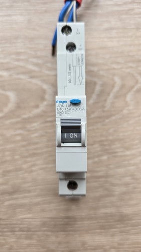 Hager rcbo 16a b16 circuit - rcbo,