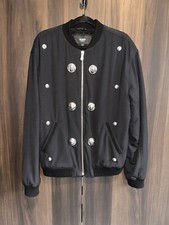 Versus Versace Metal Lion Logo Bomber Jacket - Authenticity Certified