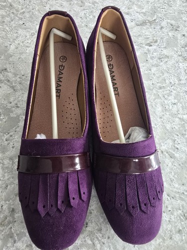Brand new damart purple suede - brand,