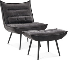 Modern Wingback Accent Chair &