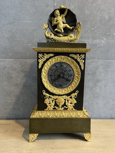 Empire clock bronze fire gold - clock,
