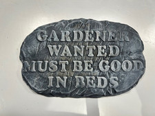 Concrete Plaque -Gardener