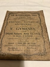 1923 Programme In Welsh For An