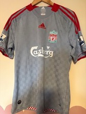 Liverpool Adidas Away Gerrard Shirt 2008-09 Medium