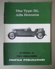 PROFILE PUBLICATIONS NO.14 - ALFA ROMEO TYPE RL orig 1960s UK Mkt Booklet