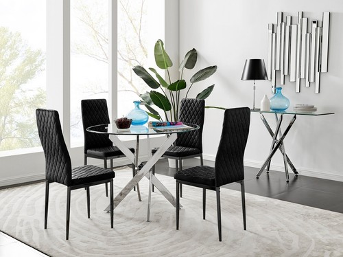 Novara 100cm round dining - novara,