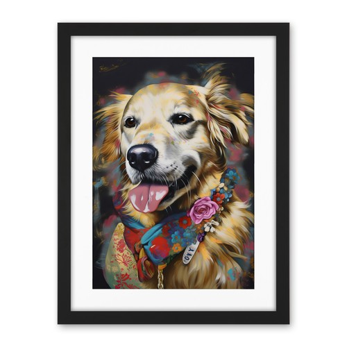Golden retriever dog with - golden,