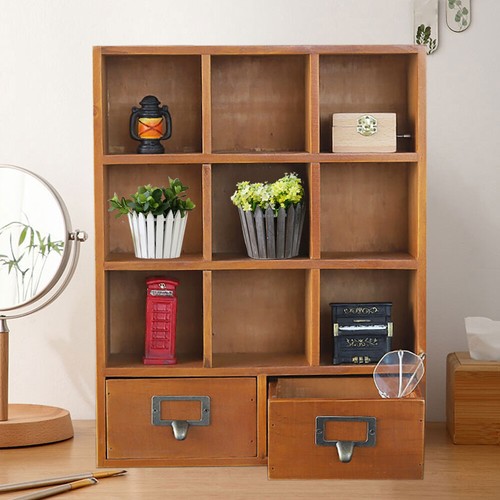 Cube drawers pine storage - 9-cube,