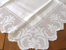 Vintage White Linen Table