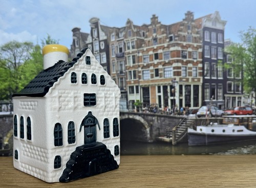 Klm delft blue miniature - delft, house