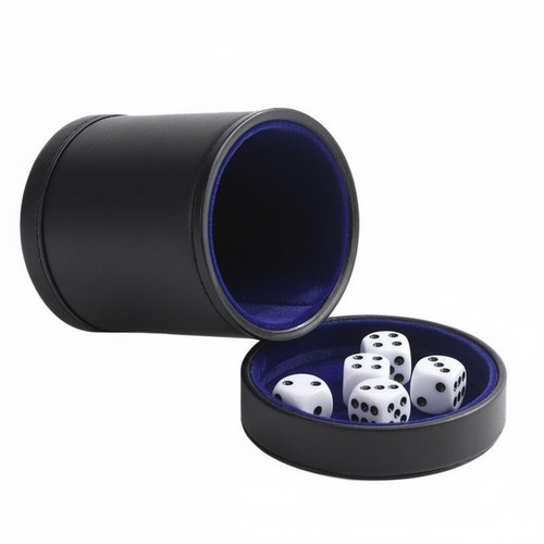 PU Leather Dice Cup Set