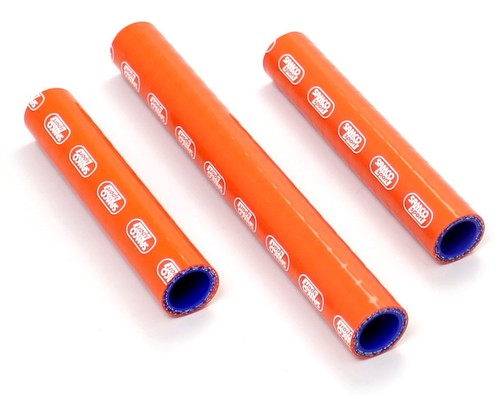 Orange samco silicon rad hoses - rad,
