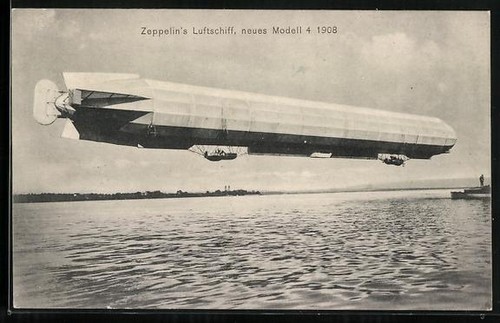 Postcard zeppelin s - postcard, of