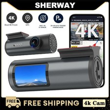 4K Dash Cam Camera Car DVR 24H
