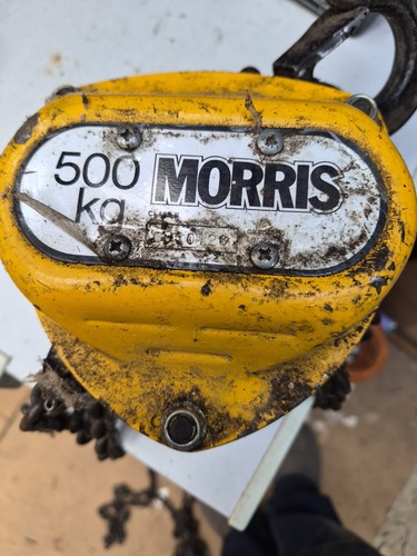 Vintage morris 500kg block and - 500kg,