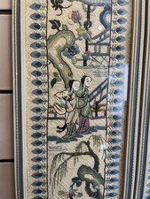 Pair Of Antique Chinese Silk