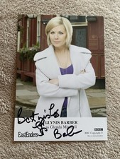 GLYNIS BARBER (EASTENDERS) HAND SIGNED BBC CAST CARD- UNDEDICATED