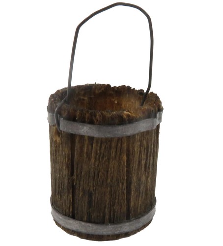 Dolls house rustic barrel - dolls,