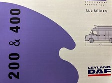 Leyland DAF 200 400 Van Range