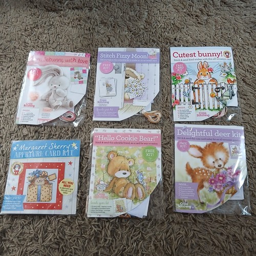 Mini cross stitch card bundle - mini,