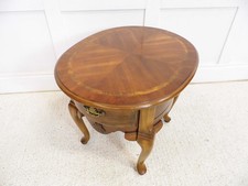 Antqiue style reproduction Rocco Queen Anne Sofa wine side table plantstand