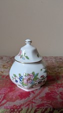 Vintage JOHN AYNSLEY  Sugar Bowl/Ginger Jar Pembroke Pattern Gold Trim Free P&P